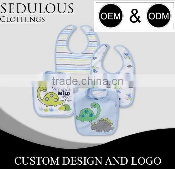 Hot Sale Baby Bibs With Gift Set Packing and Custom Design Print