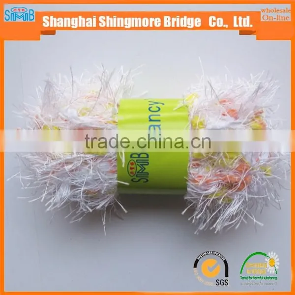 Online Shopping First Choice Feather Pompom Yarn From China Feather Pompom Twisted Yarn Factory in a Low Price photo-3