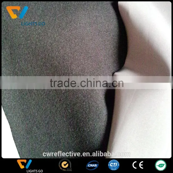 Wholesale Sun Black Stretch Fleece Retro Reflective Fabric Iridescent photo-3