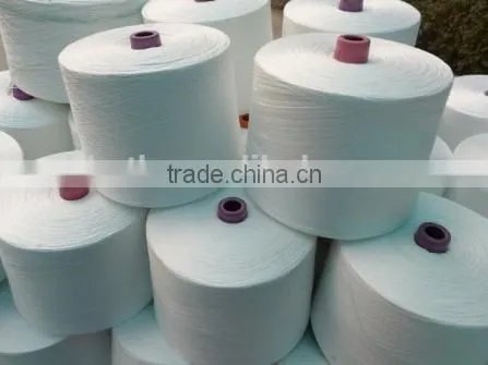 50s/2 Virgin Bright Wholesales High Quality 100% Polyester Ring Spun Yarn for Knitting and Weaving photo-3