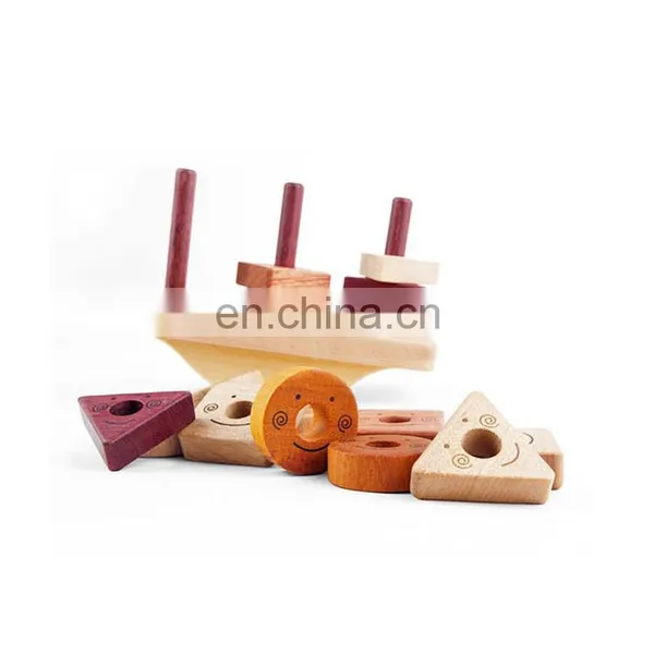 High Quality Early Educationa Wooden Montessori Toys Toddler Sorter Blocks With Factory Price photo-4