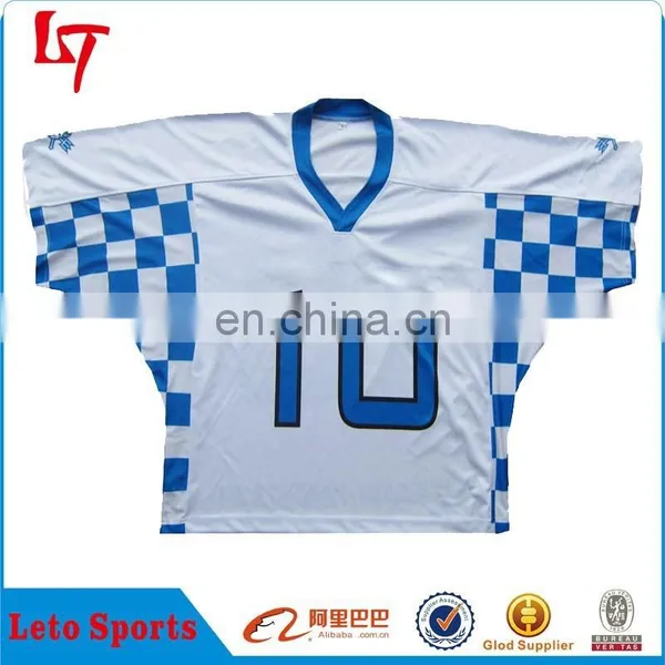 Sublimation Print Grid Lacrosse Jerseys New Design Lacrosse Apparel Polyester Mesh Lacrosse Shirts photo-2