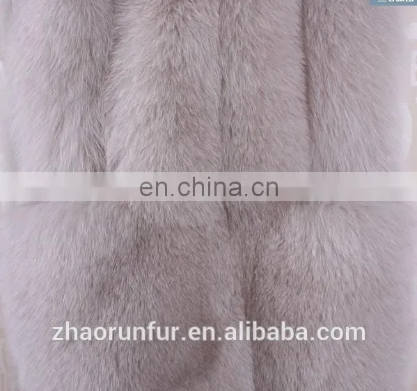 Wholesale China Fox Fur Vest / Silver Real Fox Fur Outwear for Girls photo-4