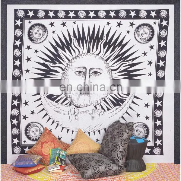Sun Bohemian Hippie Tapestry Bedspread
