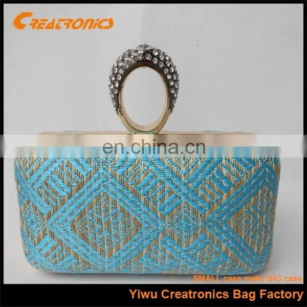 Fashionable Factory Directly Selling Cheap Lady Clutch Bag Made Of Straw Wholesale photo-2
