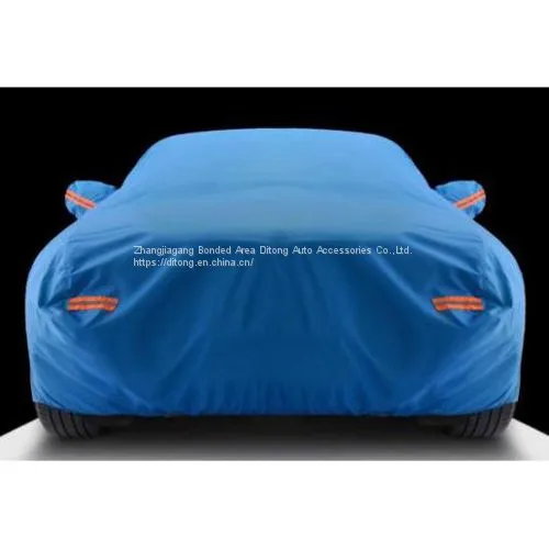 Navy Blue Color 190T Polyester Taffeta SUV Waterproof Car Covers photo-5
