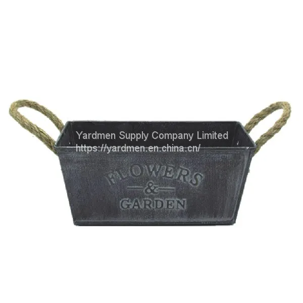 Square Shape Zinc Iron Metal Flower Pot Planter From China Supplier