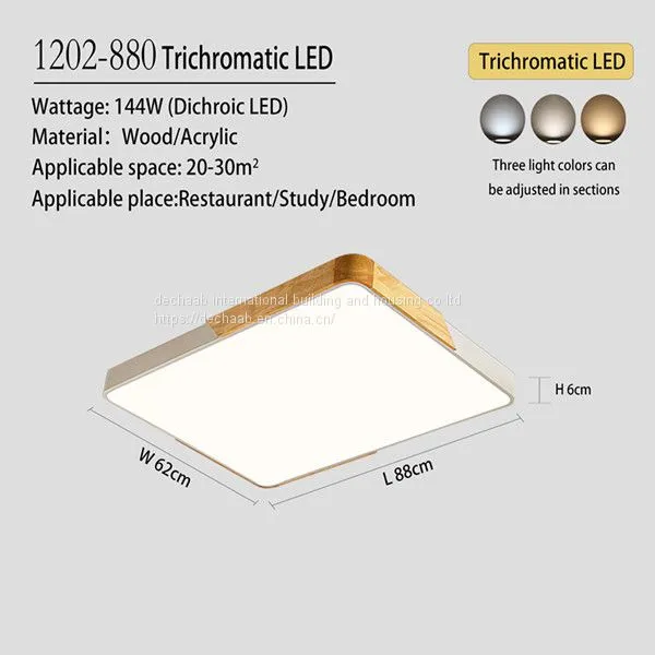 Solid Wood Modern Atmosphere Ceiling Lamp photo-3
