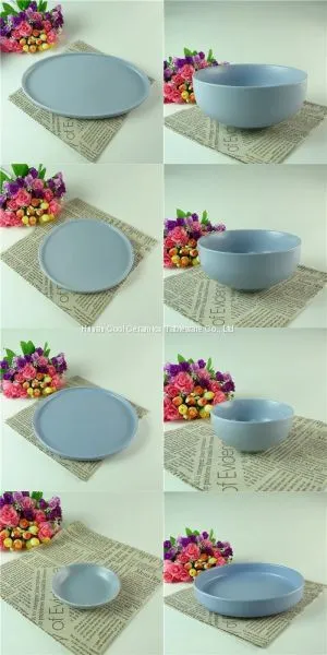 Dinnerware Plate Colored Glaze Plates Sets Dinnerware Ceramic Dinnerware Tableware Set photo-5