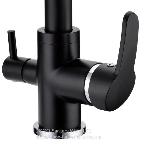 Dogo Factory Wholesale KaiPing Taps Black China Faucet 3 Way Kitchen Faucet photo-2
