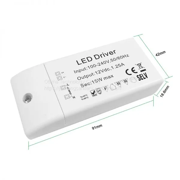 24v 15W Mini LED Driver China LED Driver for Sale Mini LED Driver Supplier