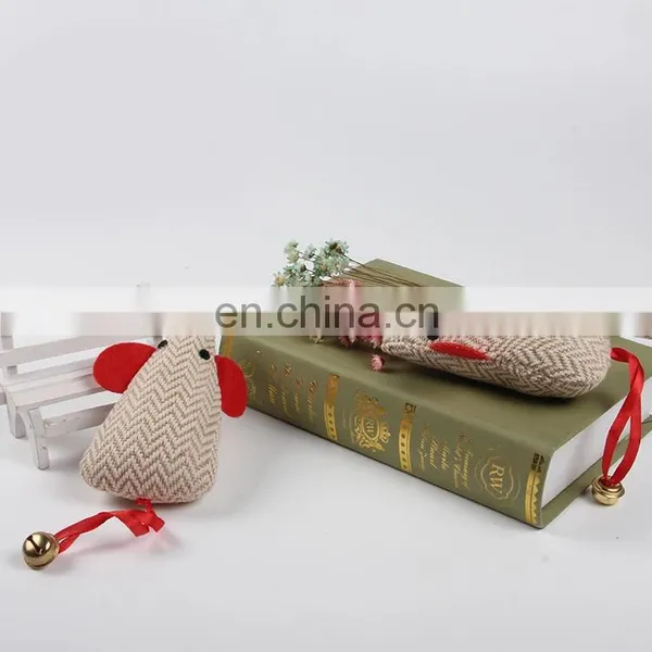 Manufacturers Direct Sale Linen Squeaky Pet Toys Cat Mouse With Bell photo-2