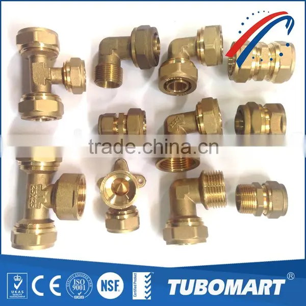 Lead Free BSP NPT 110 Series Brass Union Male Female Equal Screw Fitting for Water Pex Pipes photo-2