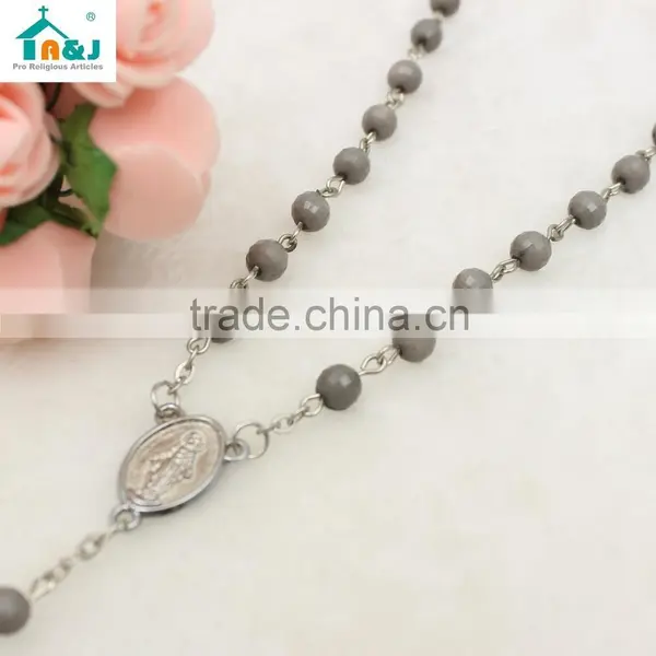 Fashion Plastic Rosary Faceted Bead Wholesale Necklace photo-4