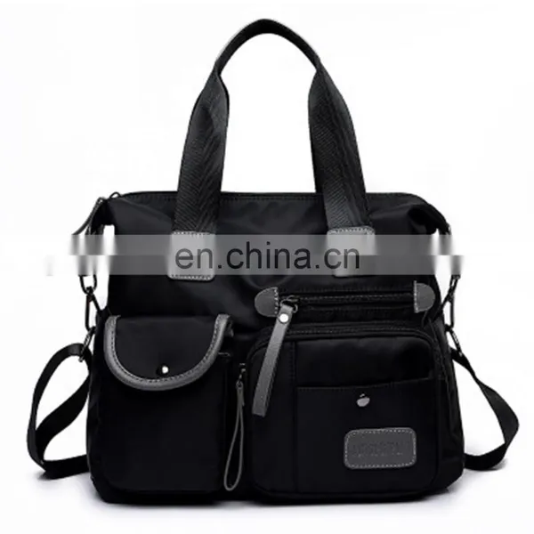 Nylon Handbags Messenger Ladies, Shoulder Leather Decorated Portable Travel Woman Bags Fashion Womens Bag/ photo-3