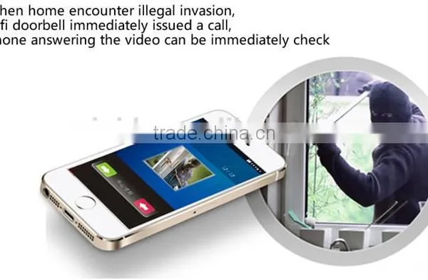 Smash Hit Video Wireless Door Bell With 110 Degree Angle Lens,supports Wifi Remote Viewing and Answering via App on Smartphone photo-3
