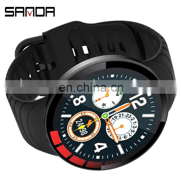 SANDA E3 Branded Watches Temperature Alarm Heart Rate Clock Sport Adult Android Smart Watch photo-2