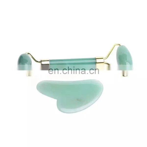 Oem Luxury Packaging 2020 Natural Skin Care Massage Facial Face Pink Quartz Jade Roller And Gua Sha photo-4