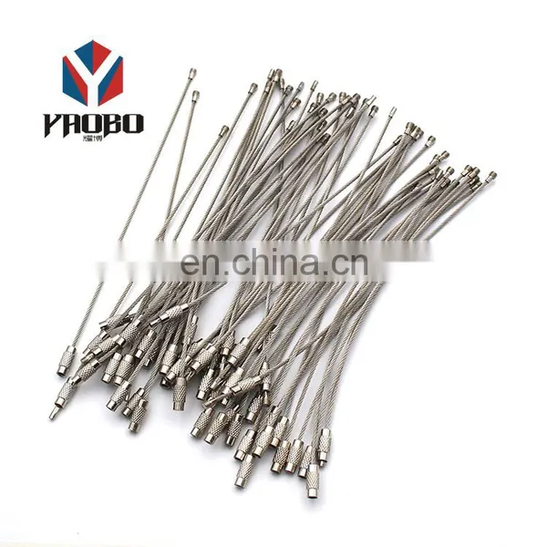 Excellent Ring Wire Stainless Steel Keychain Customized Key Chains photo-3