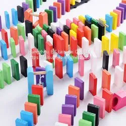 100Pcs Stabilized Wooden Dominoes Block Game photo-2
