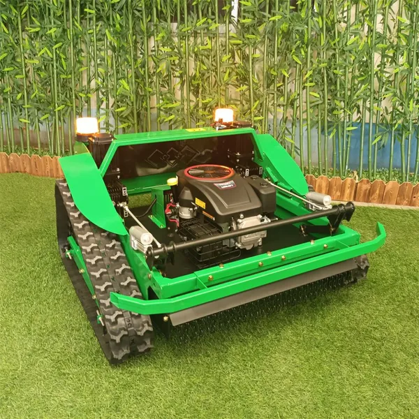 Remote Controlled Grass Cutter, China Remote Control Bank Mower Price, Tracked Robot Mower for Sale photo-4