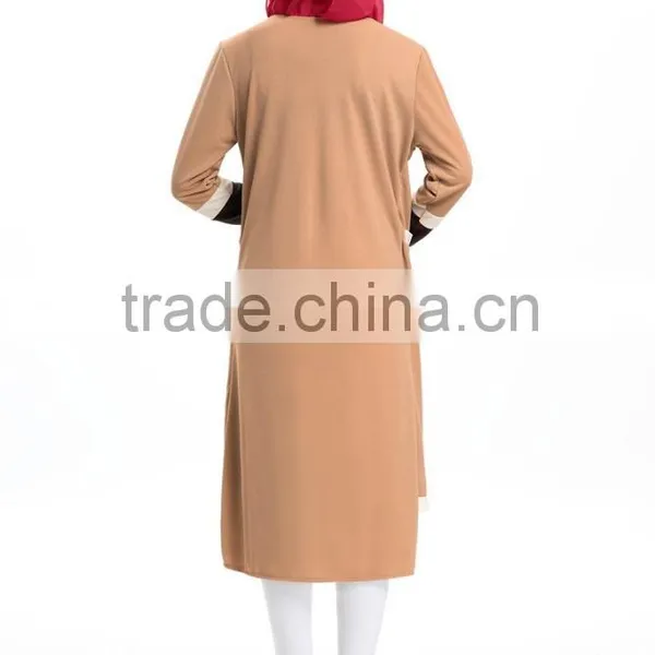 Chiffon Shirt Long Sleeve Blouses Tops Plus Size for Muslim Women Clothing B048 photo-5