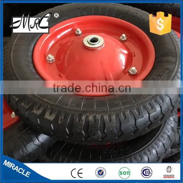 Heavy Duty Small Wheelbarrow Wheel Pneumatic Rubber Wagon Wheel 13 x 3.25 / 3.00-8 photo-3