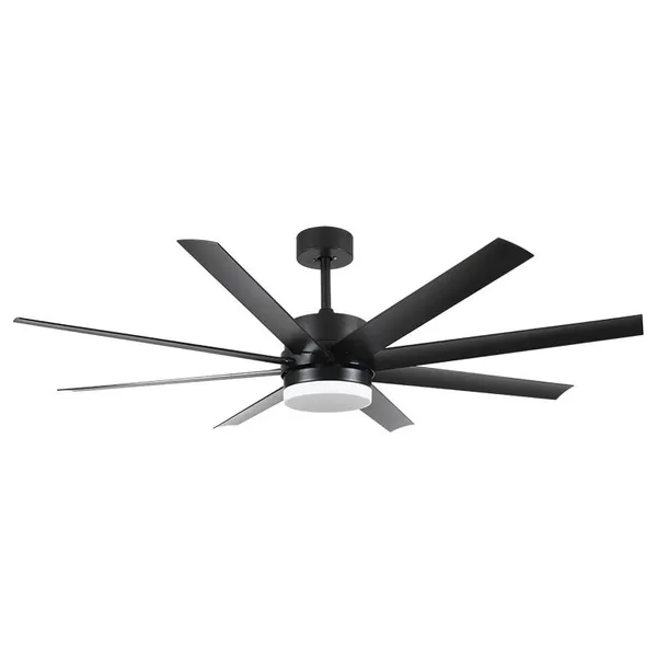 Big Size 72Inch Ceiling Fan With LED Light DC Motor Retractable Fan Light With Remote Control
