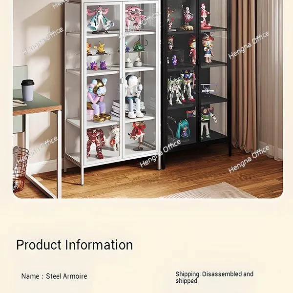 Heavy Duty Retail Showcase for Jewelry Store, Lockable Tempered Glass Cabinet With Adjustable Leveling Feet & Steel Base, KD Structure for Cost Saving photo-2