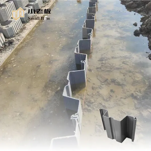High-Strength Flexible Vinyl Sheet Pile PVC Sheet Pile U Type for Flood Protection Structure