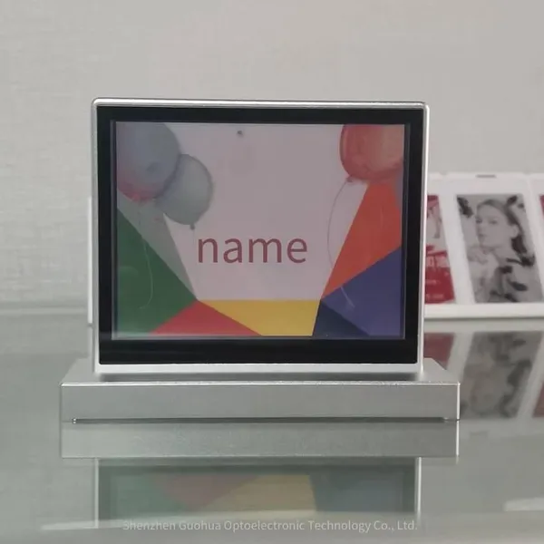 gh color electronic paper table sign with 5.6 - inch e - ink screen, desktop sign