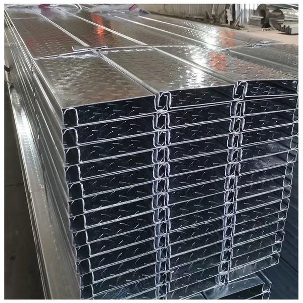 Galvanized Composite Metal Open Floor Steel Deck Plate For Concrete