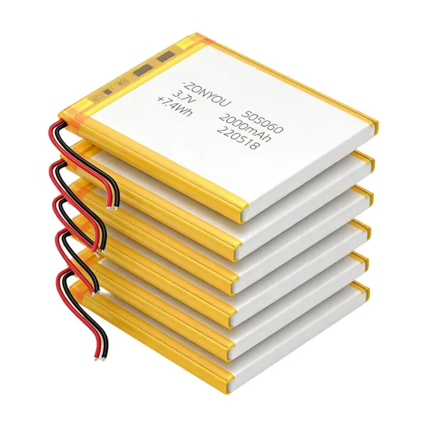 Cheap Price ZonYou Model 505060 NCM Cell Deep Cycle Life LiPo Battery With 500 Cycles Life Span for Consumer Electronics Sale photo-2