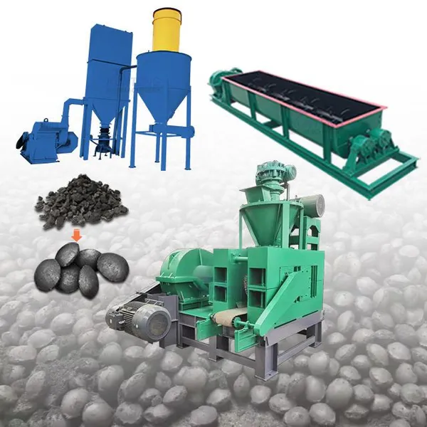 High Capacity Hydraulic Charcoal Press Machines Compressed Coal Making Machine Production Line EPC