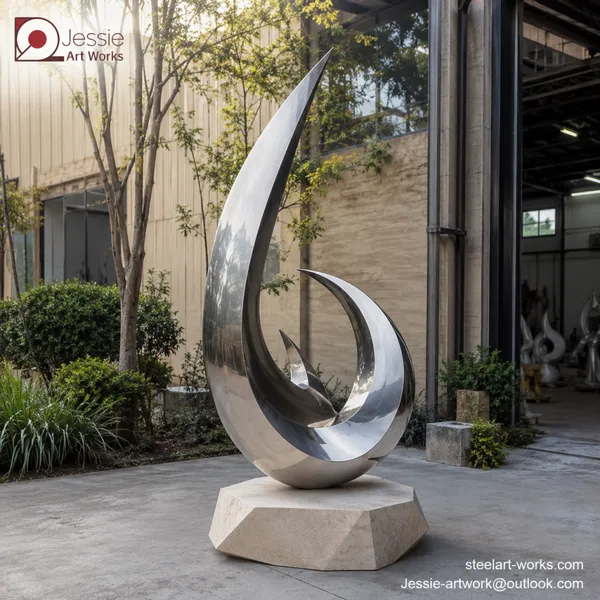 Outdoor Metal Abstract Sculpture photo-4