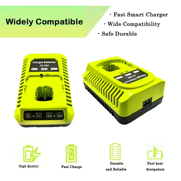 Universal Fast Battery Charger 12-18V 3A 54W for Lawn Mower, Leaf Blower, Snow Blower photo-2