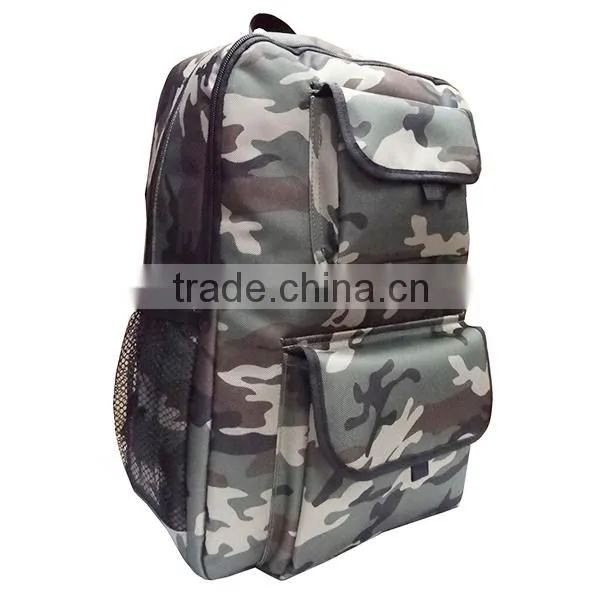 Military Soldier Green Camouflage 600D Polyester Large Backpack for Men photo-4