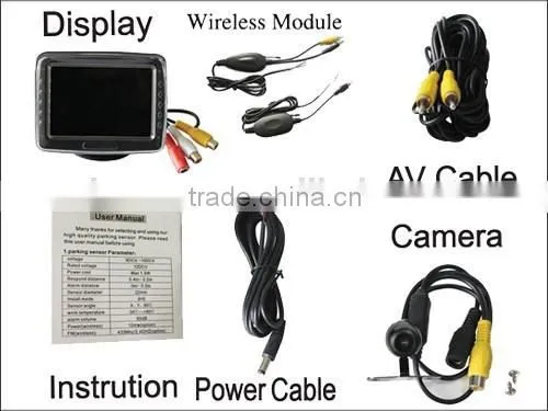 3.5"monitor Wireless Rear View Camera With Two Way Video Input photo-2