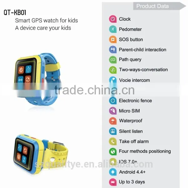 Wrist Watch Gps Tracking Device for Kids QT-KB01