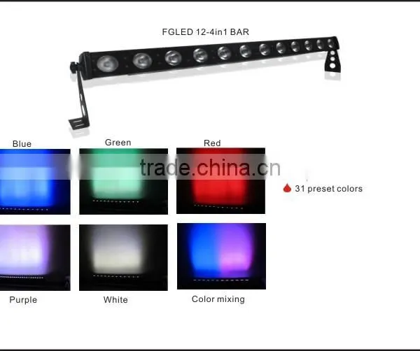 DMX Effect Led 12-4in1 RGBW BAR Stage LED Party Light Wash Bar Light photo-5