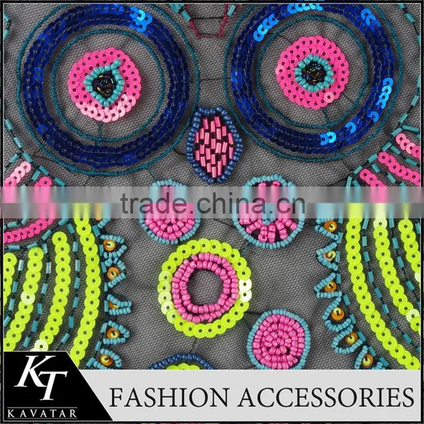 Decorative Animal Logo Sequins Patch/Black Lace Patch photo-4