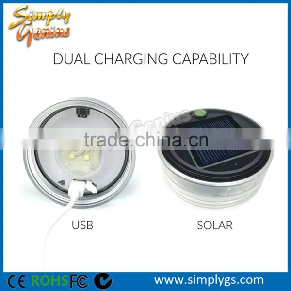 Emergency Collapsible Solar Torch With Ce Rohs 3 LED
