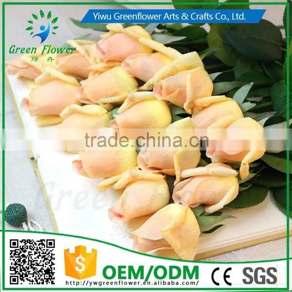Greenflower 2016 Wholesale Real Touch Latex PU Gemstone Rose China Artificial Flowers Rose for Wedding Decoration photo-4