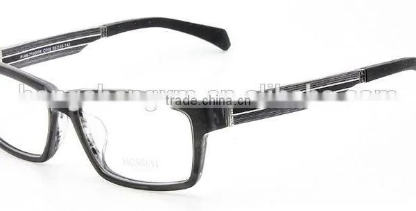 Classical Acetate Optical Frame Eyeglass With Wood Temples