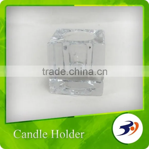 Modern Clear Glass Candle Holder With Lid photo-3