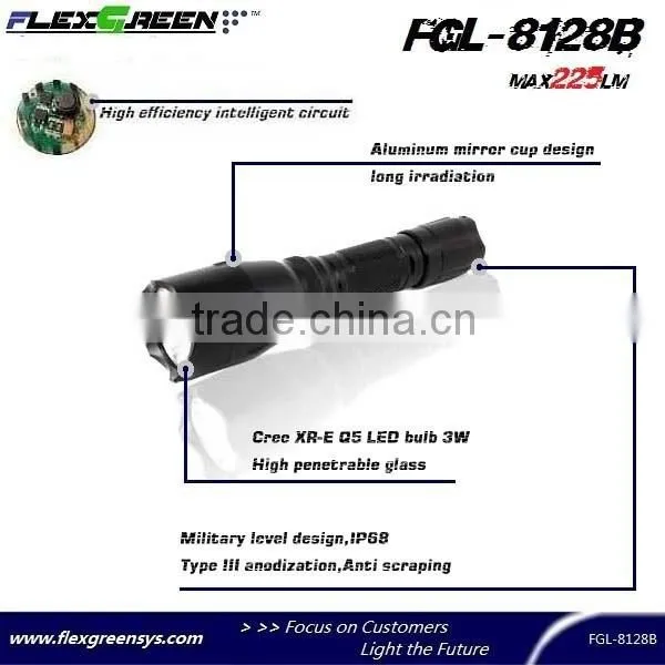 Rechargeable Military LED Cree Q5 Torch photo-3