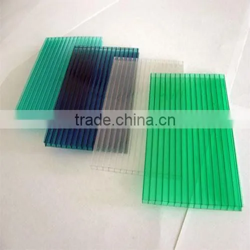 Two Wall Hollow Polycarbonate Sheet Greenhouse/SGS ISO Approve High Quality Transparent Polycarbonate Sheet Manufacturers photo-2