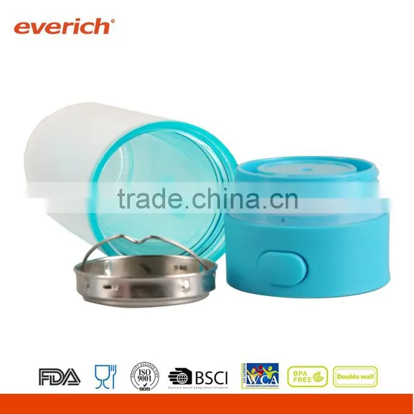 Everich Double Wall Tritan Bottle With ss Infuser and Press Lid photo-2