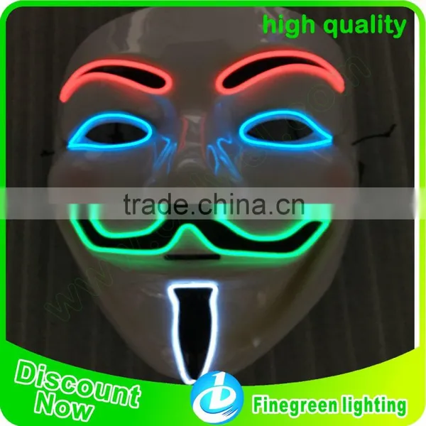 Led V Size Lighting Wire Mask With Different Colors photo-2