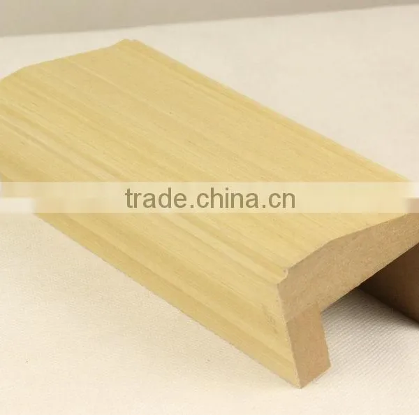 MDF Decorative Moulding Wrapped by EV Golden Teak Veneer photo-2